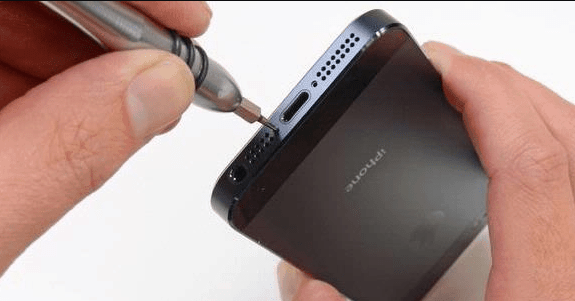 cara mengganti baterai iphone 5