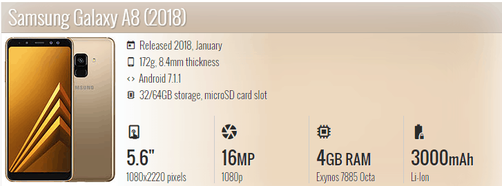 harga samsung galaxy a8