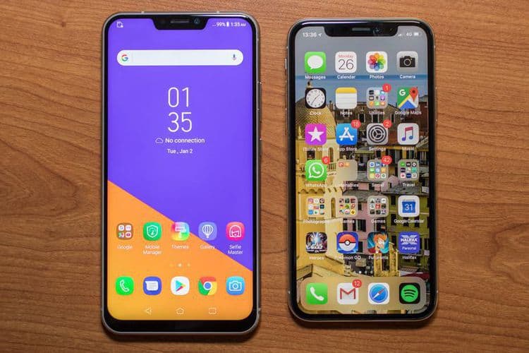 harga asus zenfone 5 dan 5z mirip iphone x