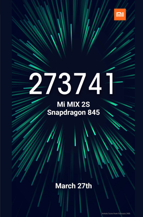 xiaomi mi mix 2s antutu brancmark