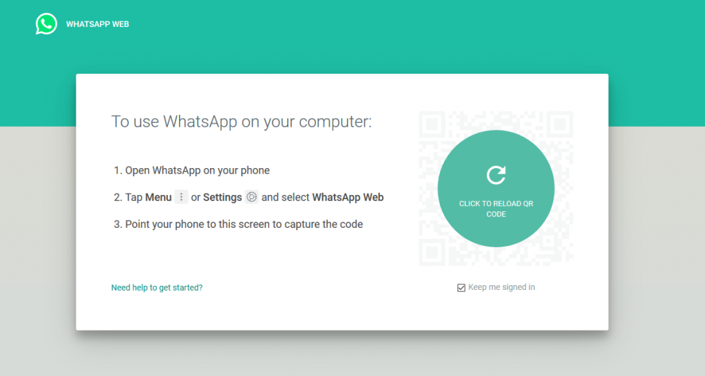 whatsapp fpr web barcode scan