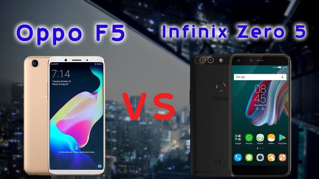 Infinix Zero 5 vs Oppo F5