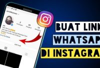 Cara Membuat link Whatsapp Di Instagram