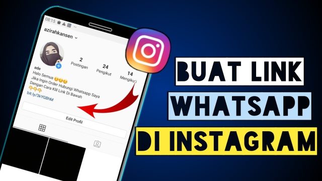 Cara Membuat link Whatsapp Di Instagram