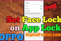Cara Mengunci aplikasi Hp OPPO A3s dengan Face Unlock
