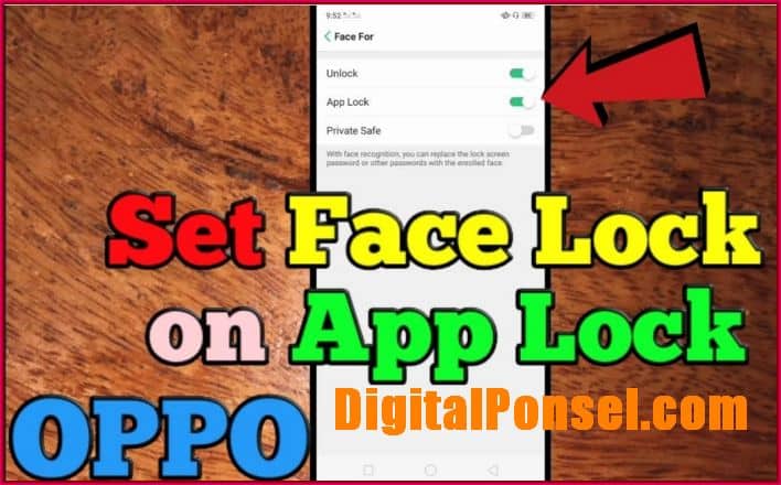 Cara Mengunci aplikasi Hp OPPO A3s dengan Face Unlock