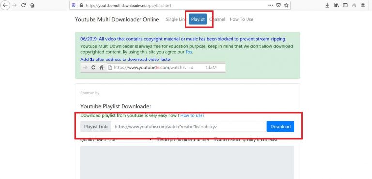 Download playlist youtube dengan mudah