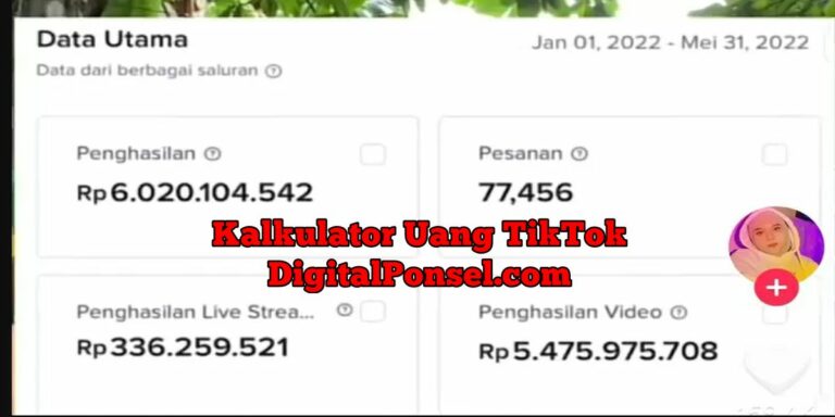 Kalkulator Uang TikTok