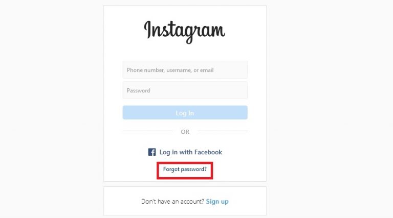 Lupas Password Instagram