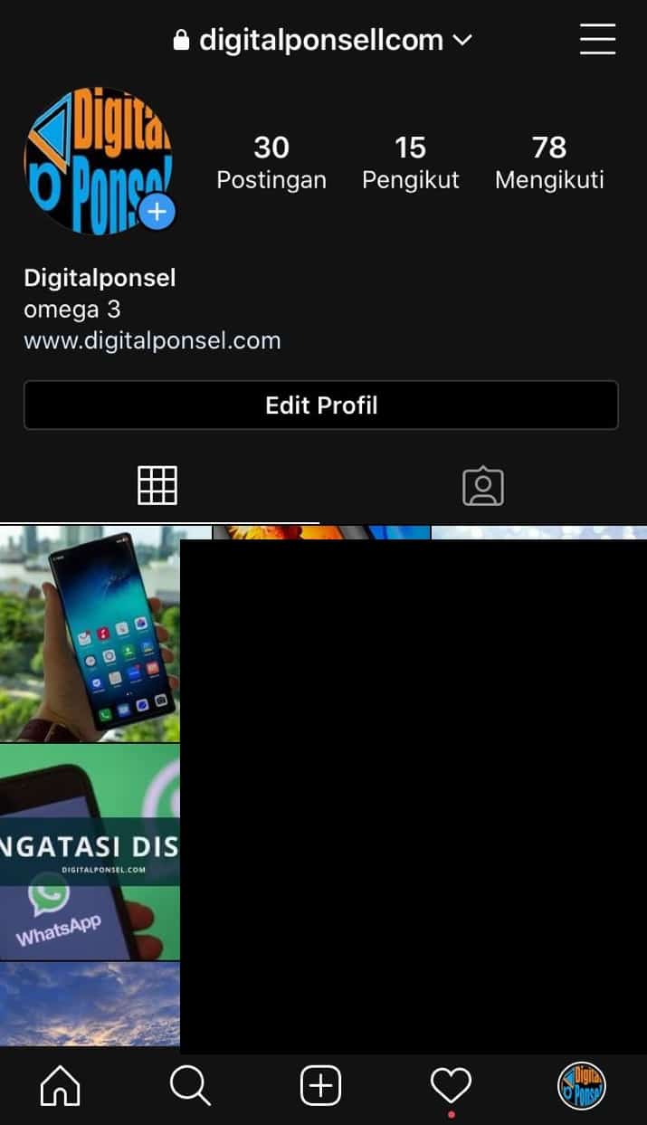 Profil digital ponsel