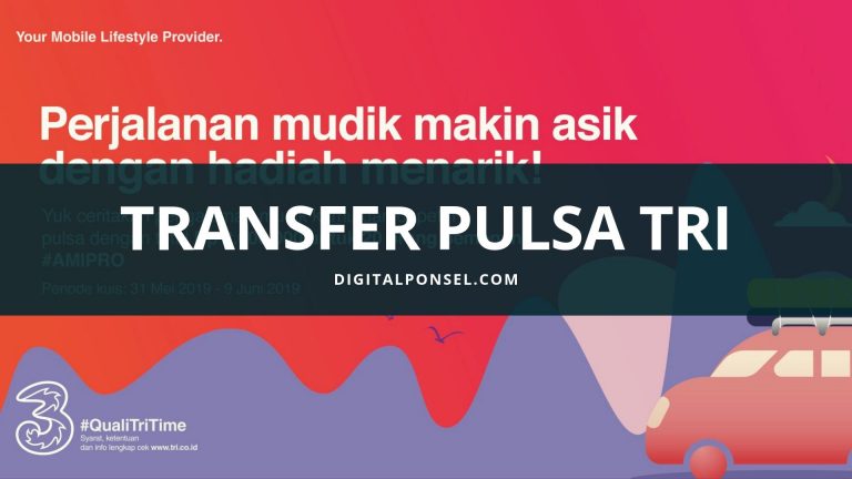 cara transfer pulsa 3