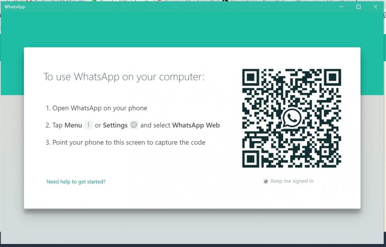 Whatsapp barcode