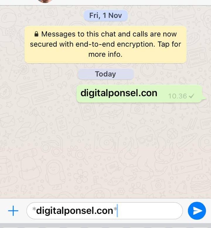 Cara Membuat Tulisan Bold di Whatsapp