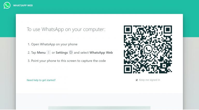 buka whatsapp web di laptop Barcode