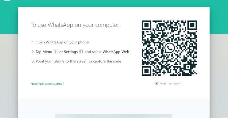 buka whatsapp web di laptop Barcode