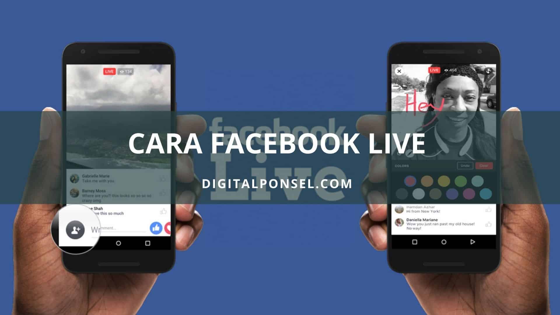 cara facebook live streaming