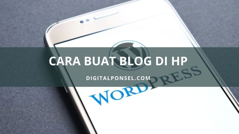 cara membuat blog pribadi gratis di hp