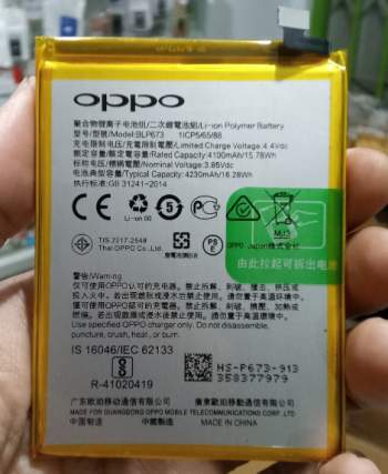 harga baterai oppo a3s