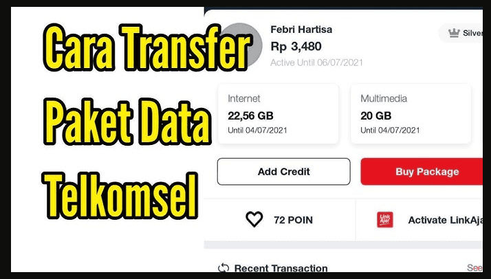 Cara Transfer Paket Data Telkomsel