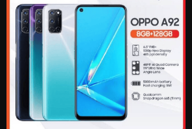 Oppo A92 Spesifikasi