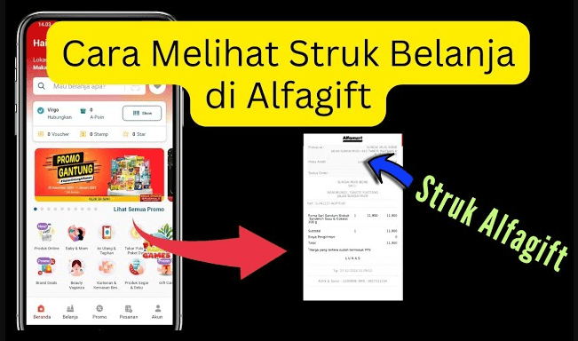 Cara Melihat Struk di Alfagift