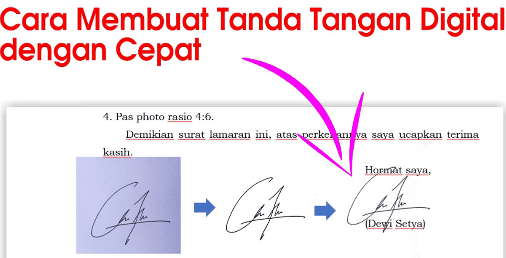 Cara Membuat TTD Digital