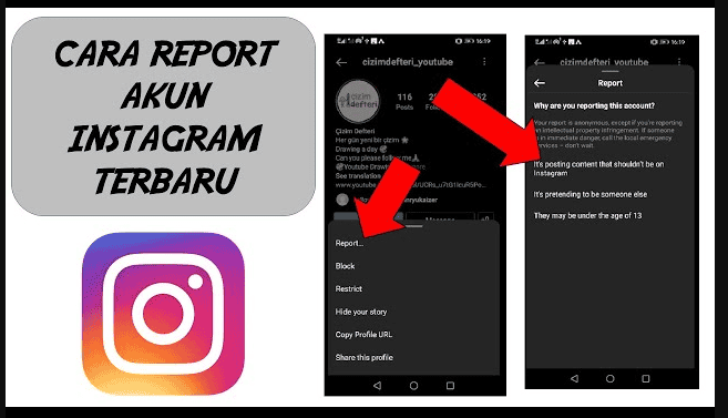 Cara Report Akun Instagram