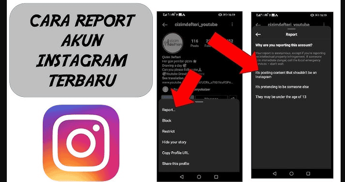 Cara Report Akun Instagram