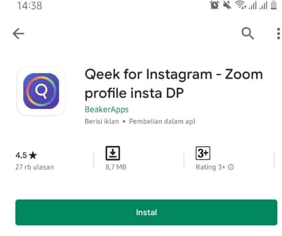 instal qeek for instagram